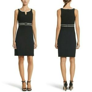 White House Black Market Notch Shaped Shift Dress